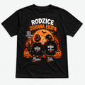 Rodzice — Zgrana Ekipa, czarna koszulka, nadruk z przodu